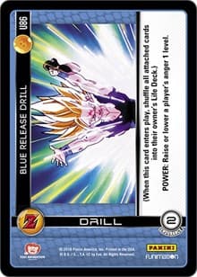Blue Release Drill - Panini: Awakening - Dragon Ball Z TCG card