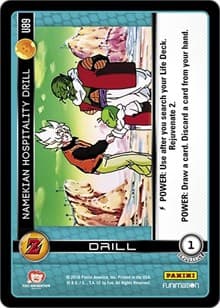 Namekian Hospitality Drill - Panini: Awakening - Dragon Ball Z TCG card