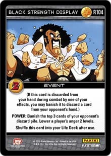 Black Strength Display - Panini: Awakening - Dragon Ball Z TCG card