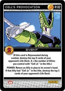 Cell's Provocation - Panini: Awakening - Dragon Ball Z TCG card