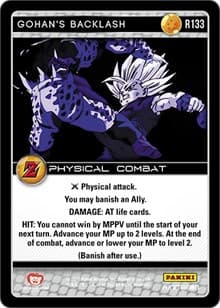 Gohan's Backlash - Panini: Awakening - Dragon Ball Z TCG card