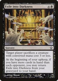 Exile into Darkness - Saviors of Kamigawa - Magic: The Gathering card