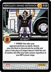 Hercule's Grand Entrance - Panini: Awakening - Dragon Ball Z TCG card