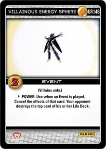 Villainous Energy Sphere - Panini: Awakening - Dragon Ball Z TCG card