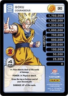 Goku - Courageous - Panini: Awakening - Dragon Ball Z TCG card