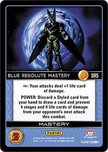 Blue Resolute Mastery - Panini: Awakening - Dragon Ball Z TCG card