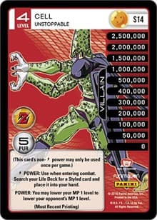 Cell - Unstoppable - Panini: Awakening - Dragon Ball Z TCG card