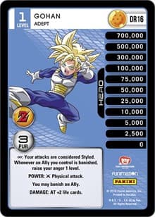 Gohan - Adept - Panini: Awakening - Dragon Ball Z TCG card