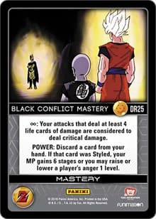 Black Conflict Mastery - Panini: Awakening - Dragon Ball Z TCG card