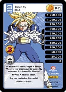 Trunks - Bold - Panini: Awakening - Dragon Ball Z TCG card