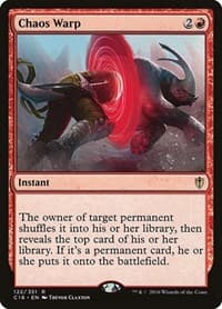 Chaos Warp - Commander 2016 - Magic: The Gathering card
