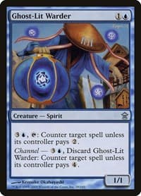 Ghost-Lit Warder - Saviors of Kamigawa - Magic: The Gathering card