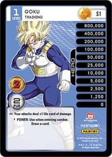 Goku - Training (High Tech Foil) - Panini: Awakening - Dragon Ball Z TCG card