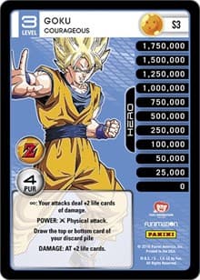 Goku - Courageous (High Tech Foil) - Panini: Awakening - Dragon Ball Z TCG card