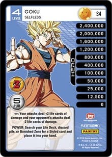 Goku - Selfless (High Tech Foil) - Panini: Awakening - Dragon Ball Z TCG card