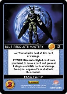 Blue Resolute Mastery (High Tech Foil) - Panini: Awakening - Dragon Ball Z TCG card