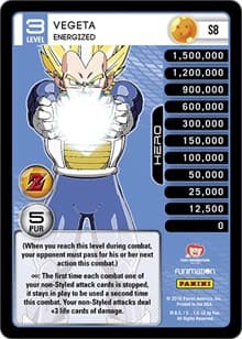Vegeta - Energized (Rainbow Parallel Foil) - Panini: Awakening - Dragon Ball Z TCG card