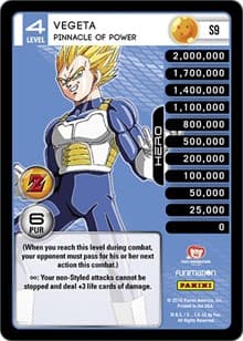 Vegeta - Pinnacle of Power (High Tech Foil) - Panini: Awakening - Dragon Ball Z TCG card