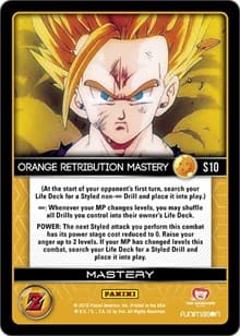 Orange Retribution Mastery (High Tech Foil) - Panini: Awakening - Dragon Ball Z TCG card