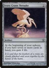 Ivory Crane Netsuke - Saviors of Kamigawa - Magic: The Gathering card
