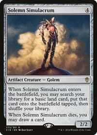 Solemn Simulacrum - Commander 2016 - Magic: The Gathering card