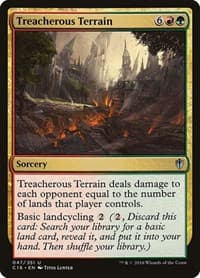 Treacherous Terrain - Commander 2016 - Magic: The Gathering card
