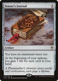 Venser's Journal - Commander 2016 - Magic: The Gathering card