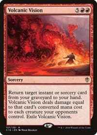 Volcanic Vision - Commander 2016 - Magic: The Gathering card