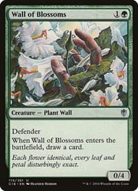Wall of Blossoms - Commander 2016 - Magic: The Gathering card