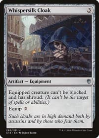 Whispersilk Cloak - Commander 2016 - Magic: The Gathering card