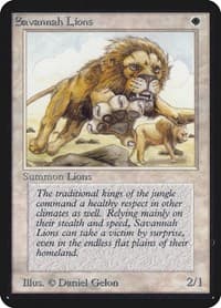 Savannah Lions - Alpha Edition - Magic: The Gathering card
