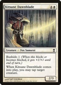 Kitsune Dawnblade - Saviors of Kamigawa - Magic: The Gathering card