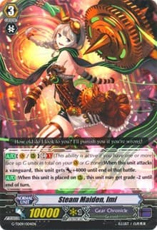Steam Maiden, Imi - G-TD09: True Zodiac Time Beasts - Cardfight Vanguard card