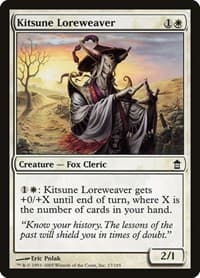 Kitsune Loreweaver - Saviors of Kamigawa - Magic: The Gathering card