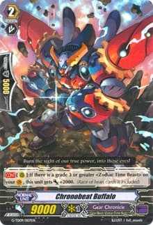 Chronobeat Buffalo - G-TD09: True Zodiac Time Beasts - Cardfight Vanguard card