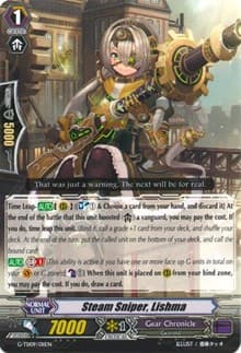Steam Sniper, Lishma - G-TD09: True Zodiac Time Beasts - Cardfight Vanguard card