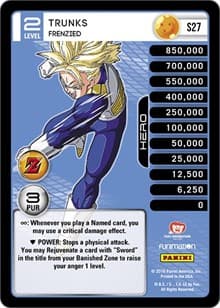 Trunks - Frenzied (High Tech Foil) - Panini: Awakening - Dragon Ball Z TCG card