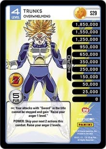 Trunks - Overwhelming (High Tech Foil) - Panini: Awakening - Dragon Ball Z TCG card