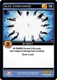 Blue Overcharge - Panini: Awakening - Dragon Ball Z TCG card