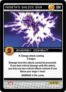 Vegeta's Galick Gun - Panini: Awakening - Dragon Ball Z TCG card