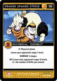 Orange Upward Strike - Panini: Awakening - Dragon Ball Z TCG card