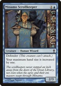 Minamo Scrollkeeper - Saviors of Kamigawa - Magic: The Gathering card