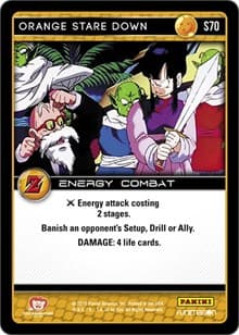 Orange Stare Down - Panini: Awakening - Dragon Ball Z TCG card