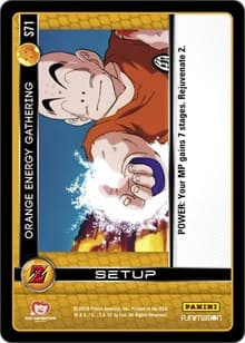 Orange Energy Gathering - Panini: Awakening - Dragon Ball Z TCG card