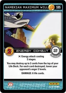 Namekian Maximum Will - Panini: Awakening - Dragon Ball Z TCG card