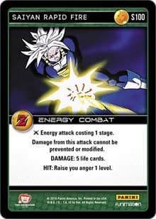 Saiyan Rapid Fire - Panini: Awakening - Dragon Ball Z TCG card