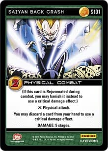 Saiyan Back Crash - Panini: Awakening - Dragon Ball Z TCG card