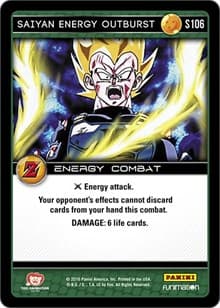 Saiyan Energy Outburst - Panini: Awakening - Dragon Ball Z TCG card