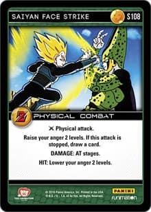 Saiyan Face Strike - Panini: Awakening - Dragon Ball Z TCG card