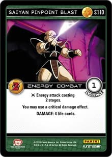 Saiyan Pinpoint Blast - Panini: Awakening - Dragon Ball Z TCG card